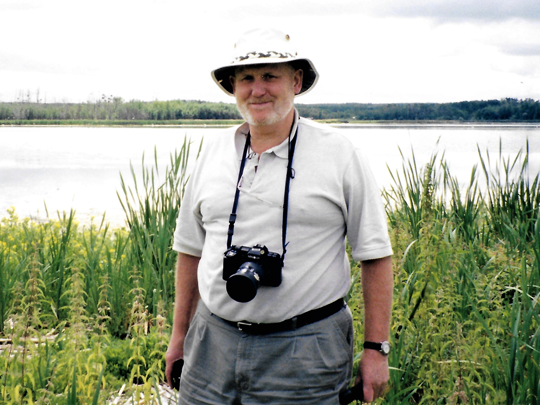 Dr. Guy Swinerton at Hastings Lake Island Natural Area.