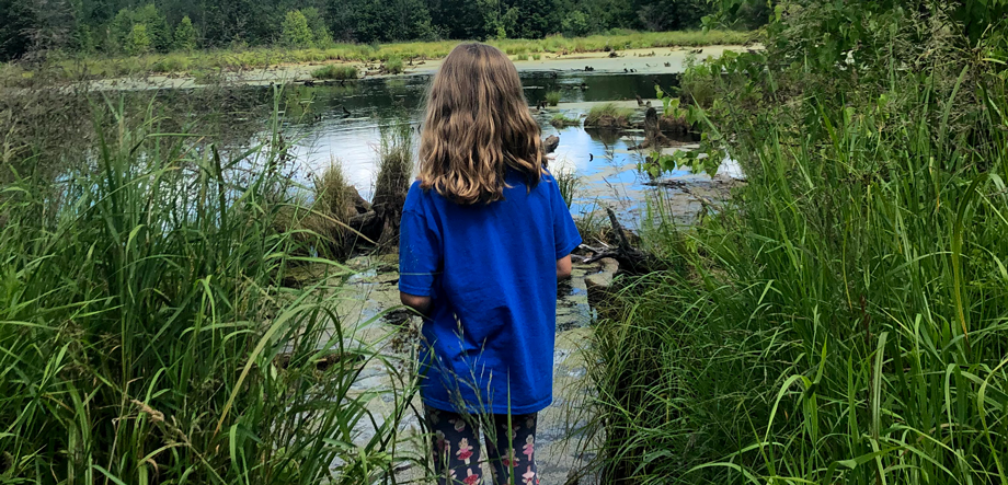 Nature-based learning in the Biosphere. Photo: T. Beck